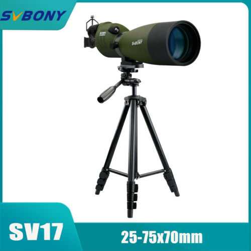 SV17 25-75x70 Spotting Scopes Waterproof Straight+phone Adapter+SV101 54