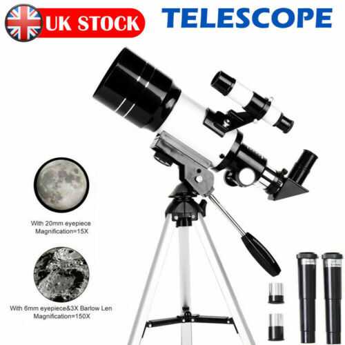 HD Astronomical Telescope F30070 With Tripod 150X Zoom Outdoor Monocular Moon UK