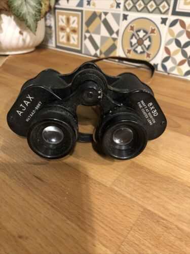 Vintage Ajax 8 X 30 Binoculars - Birdwatching Hobbyist Collector Item