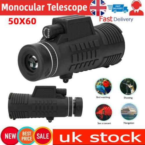 Day Night Vision 50x60 HD Optical Monocular Hunting Camping  Handheld Telescope