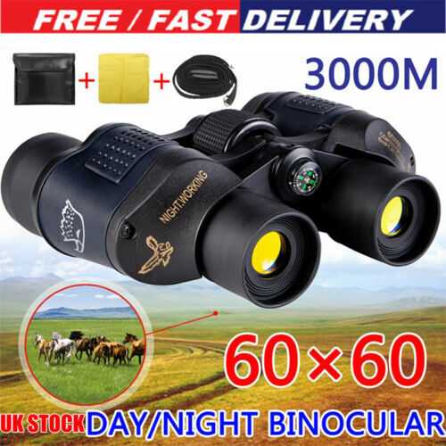 60X60 Super High Power HD Night Vision Monocular Telescope Binoculars Portable