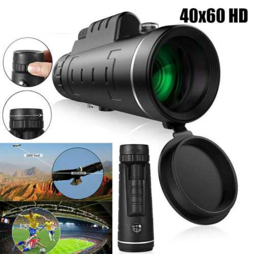 Super High Power Portable 40X60 Night Vision Monocular Telescope Binoculars HD