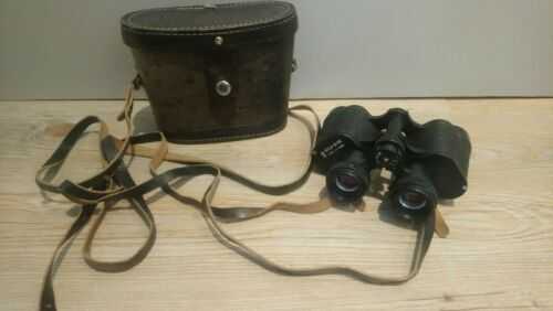 Vintage Russian USSR 4  bnu4 Zomz 8 x 30 Binoculars Lens + Leather Case