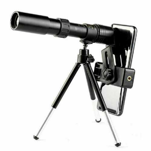 4K 10-300X40mm Zoom Monocular Telescope Super Telephoto Portable Tripod Travel