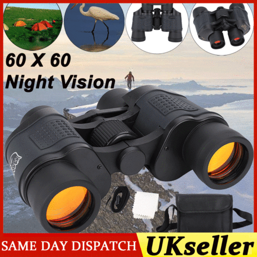 60X Zoom HD Portable Binoculars Adults Hunting Camping Birds Watching Telescope