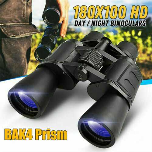 Day/Night 180x100 Military Zoom Powerful Binoculars Optics Hunting Camping Tool