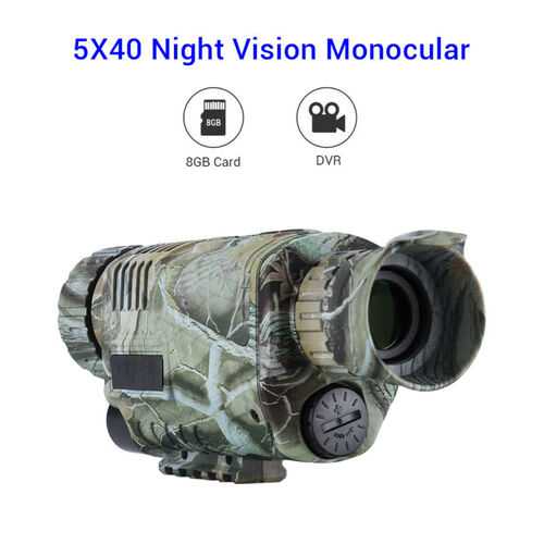 Night-Vision Cam Goggles Monocular IR Surveillance Gen Hunting Scope Free 8GB;