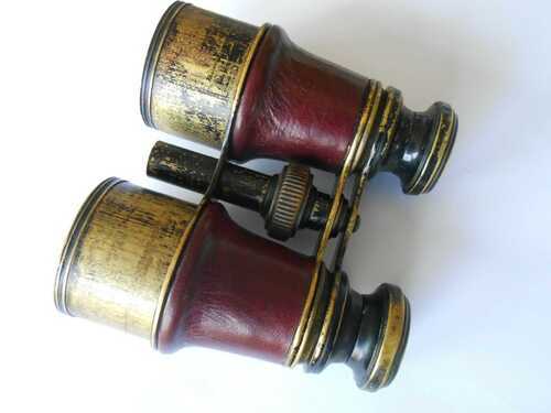 Negretti Zambra Binoculars Antique Leather covered.