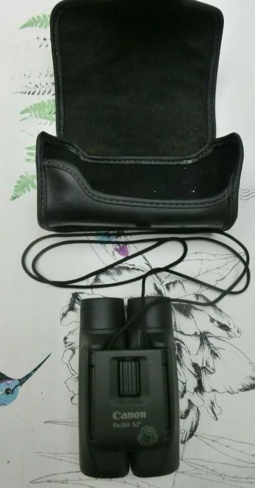 Canon Binoculars 10x25A 5.2 Degree Compact Collapsible With Case