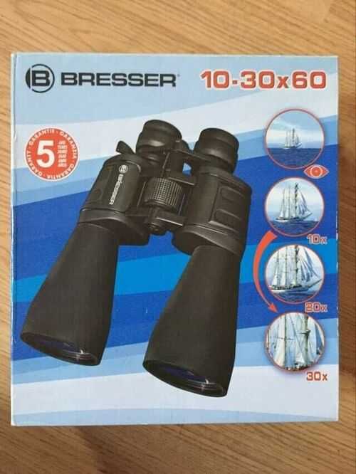 Bresser - 10-30x60 Zoom Binoculars + Soft Case, Still Boxed *Unused and Mint*