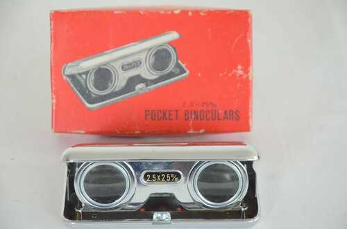 Vintage Pocket Binoculars in original box2.5 x 25mm