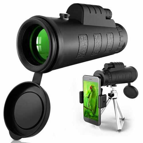 HD Monocular Starscope Phone Camera Zoom Lense 40X60 Tripod Holder Telescope UK