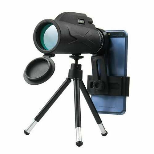 80X100 HD Monocular Telescope Phone Camera Zoom Starscope Hiking Tripod Tools