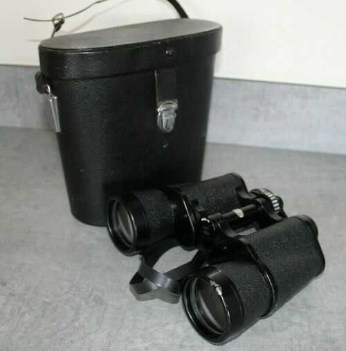 Vintage Pathescope De Luxe 16x50 Binoculars With Case