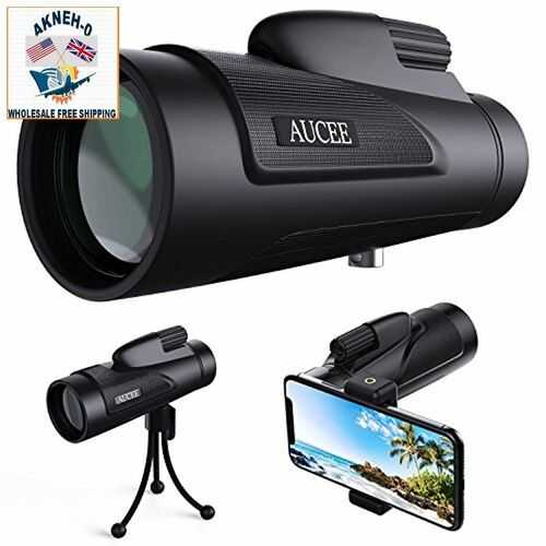 12x50 Monocular Telescope for Adults, AUCEE HD High Power Bak4 Prism Monocular