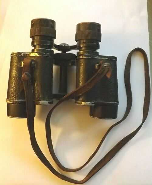 Pair of  French  Stereo 8 x 30 Vintage Binoculars WW2 Jules Laval Paris