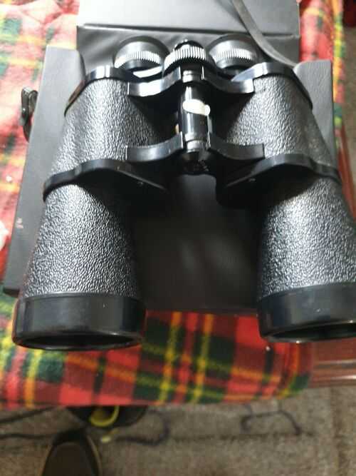 one set of binoculars medium size