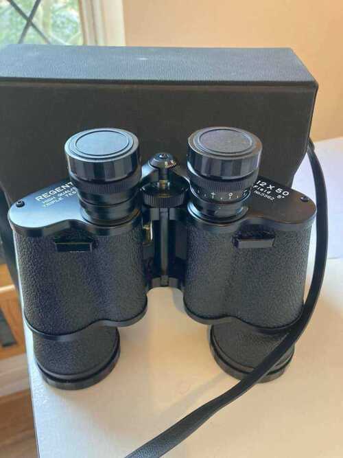 Regent High Quality Triple Tested Binoculars 12x50 with Case  Very Good Condtion