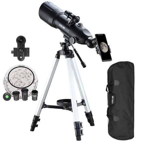 Telescopes for Adults Astronomy Beginners 80mm Astronomy Telescope with Backpack