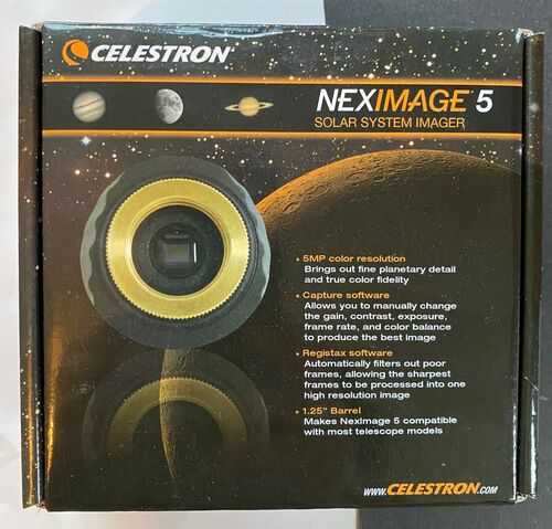 Celestron NexImage 5 Solar System Imager 5MP Astronomy Camera