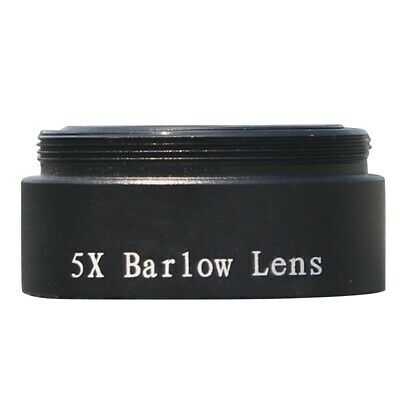 Barlow Lens 5X for Any M28X0.6 Thread 1.25inch Telescope Eyepiece Astronomy