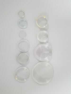 10 x Various Convex Condenser Lens Optical Prism Refractive Lab