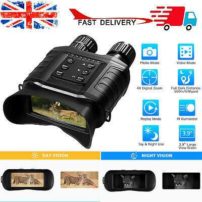 2pcs Night Vision Binoculars 4X Digital Zoom IR Night Vision Scope Camera Video