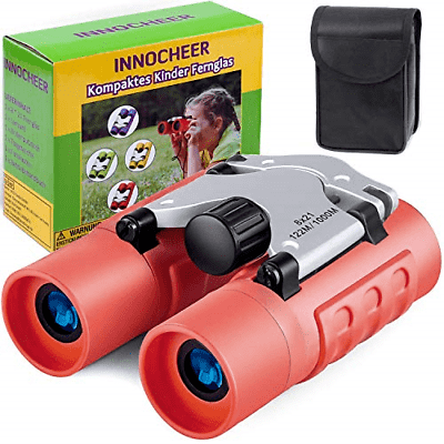 INNOCHEER Binoculars for Kids, Kids Binoculars for Bird Watching - with High 8 x