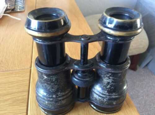 Working Antique Military Binoculars, World War 1 Era. Stamped Army and Navy.