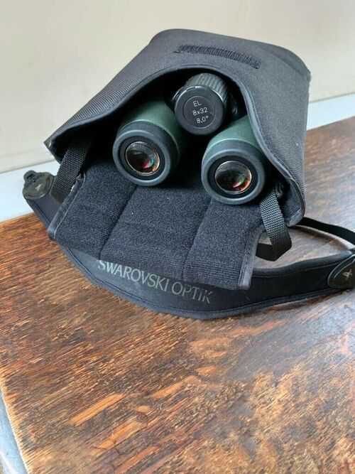 Swarovski binoculars used EL 8x32 8,0, green, Swarovski strap, a case.