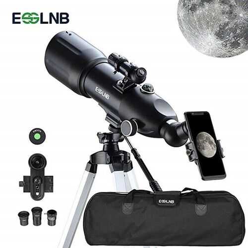 Telescopes for Adults Kids Astronomy Beginners 80mm Astronomical Telescopes