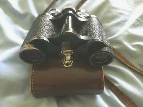 Carl Zeiss Jena Jenoptem 8x30 multi coated Binoculars in hard leather case