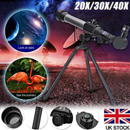 Astronomical Telescope Refractor Tripod Stand Zoom HD Outdoor Monocular Moon